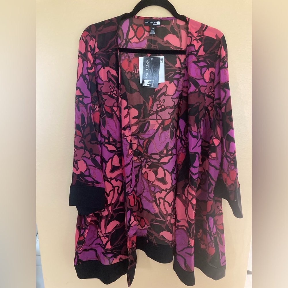 Anthony Original Women's Floral Blouse - Pink and Purple